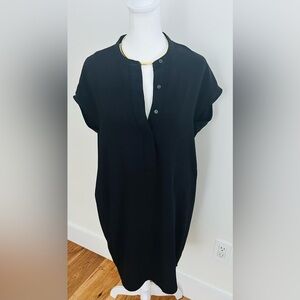 Marc New York Black Button-Up Dress women size 4